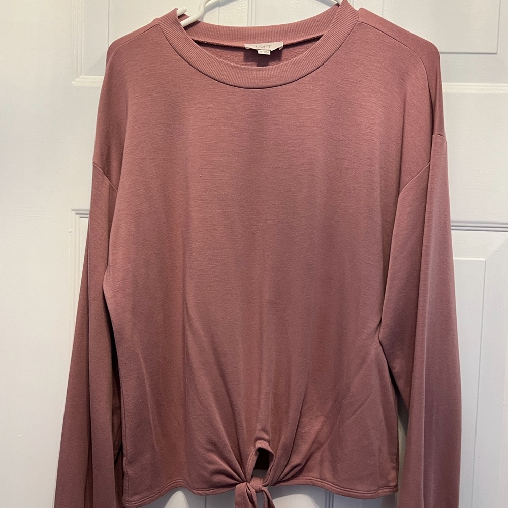 Loft Outlet loungewear separates top and bottom.